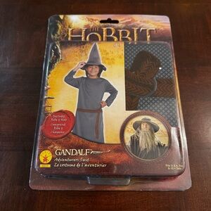 Kids The Hobbit Gandalf Robe and Hat Costume Dress Up Play Size 8-10